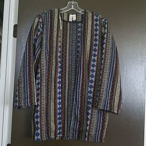 Oversized printed jacket  